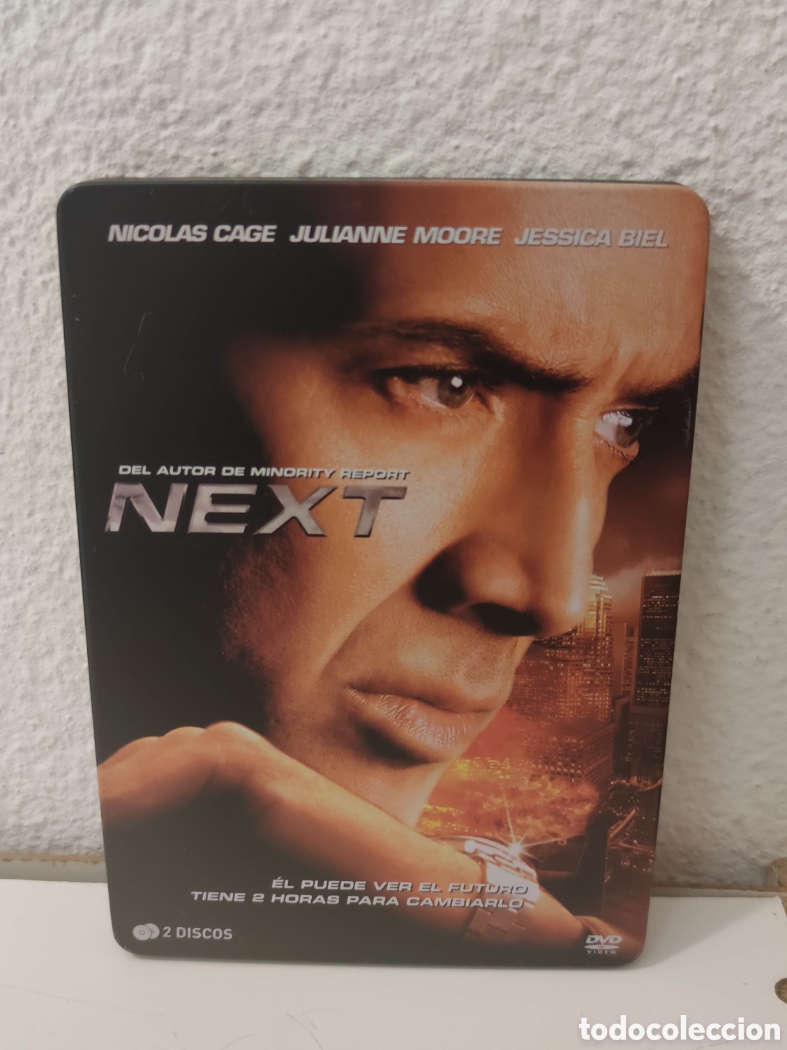 Cinema: 2 Dvd - Next - 2007 - Nicolas Cage, Julianne Moore - Steelbook, Caja metalica - Ciencia ficci&oacute;n