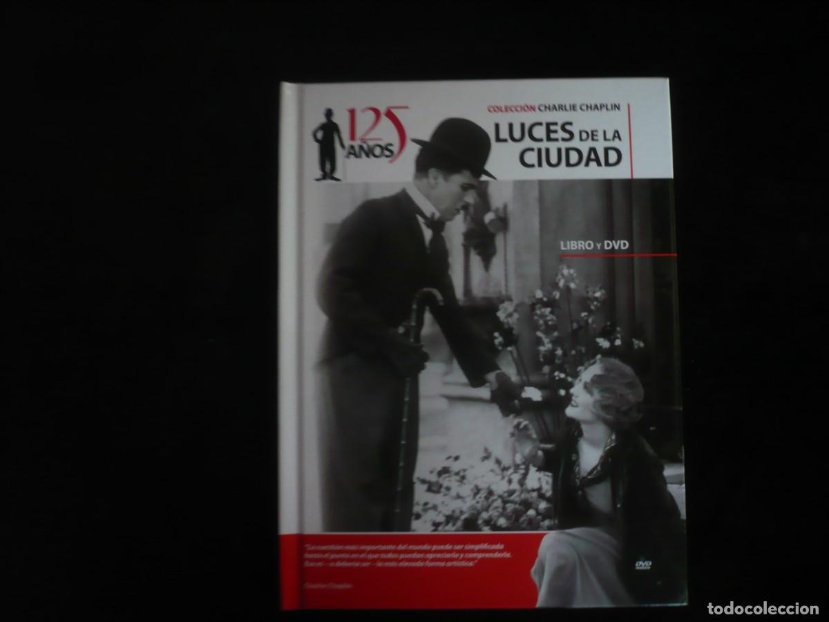 Cine: luces de la ciudad - coleccion charlie chaplin 125 a&ntilde;os - dvd + libro - dvd como nuevo