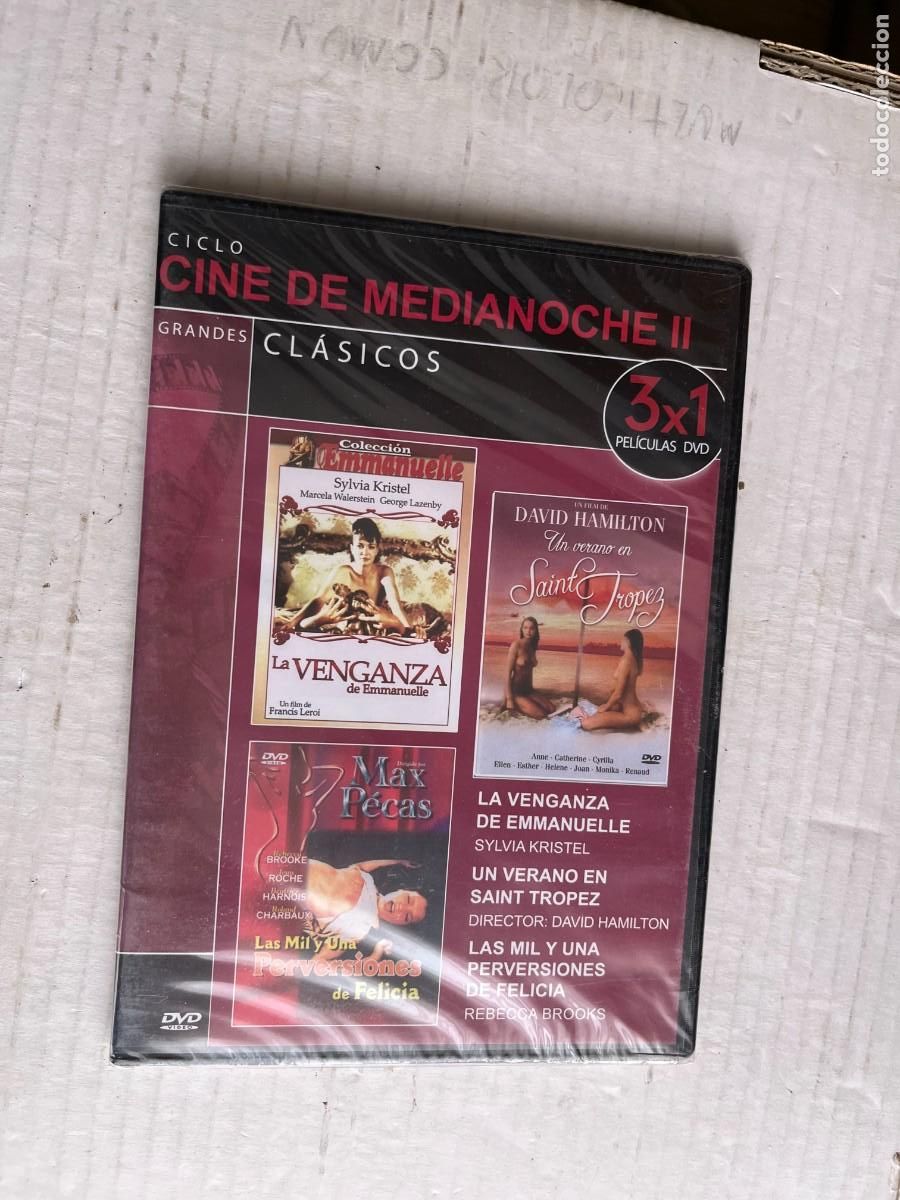 Cine: GRANDES CLASICOS CINE DE MEDIANOCHE X3 EMMANUELLE ETC PELICULA DVD KREATEN