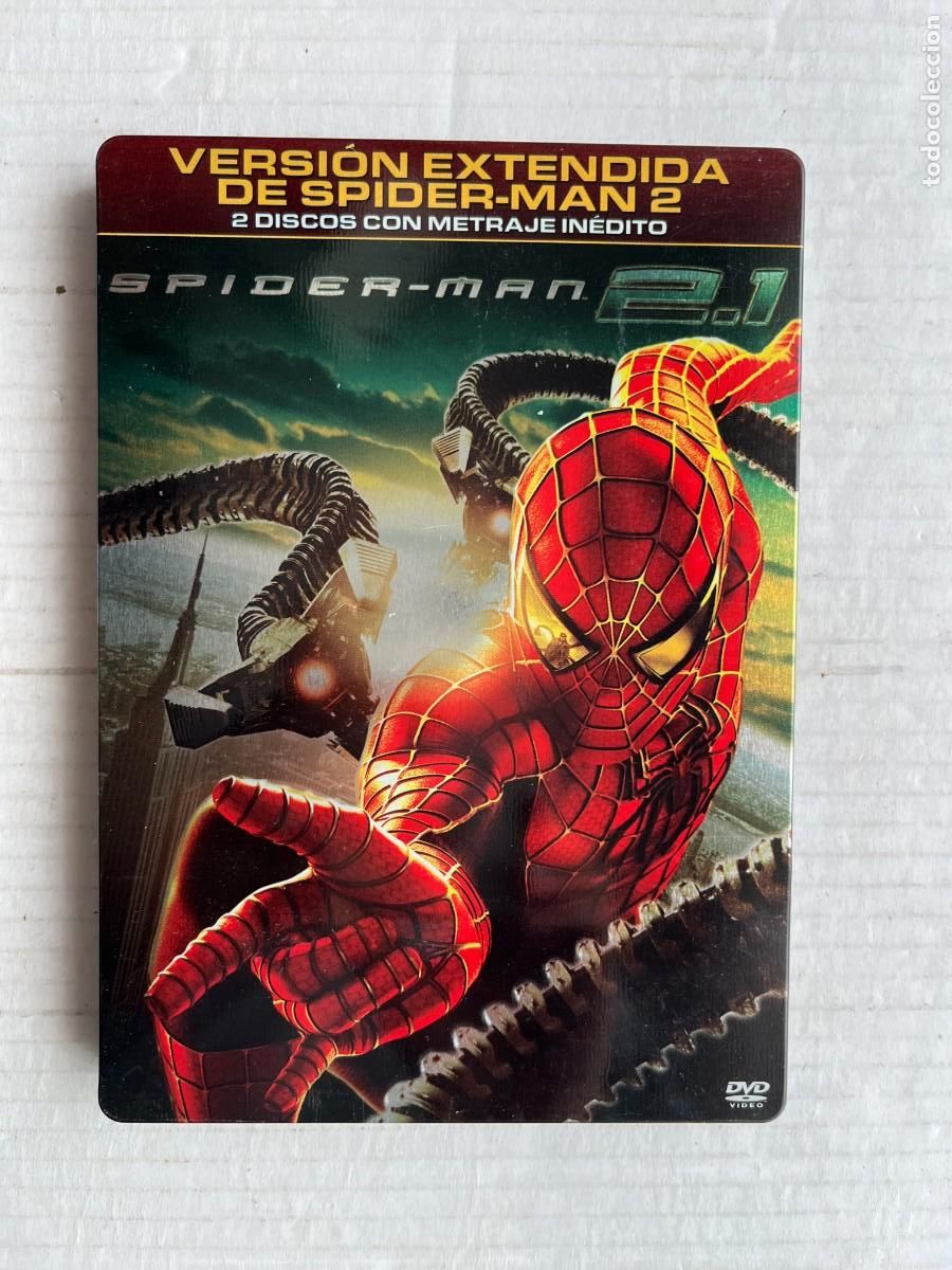 Cine: SPIDERMAN 2.1 VERSION EXTENDIDA CAJA METALICA- PELICULA DVD KREATEN