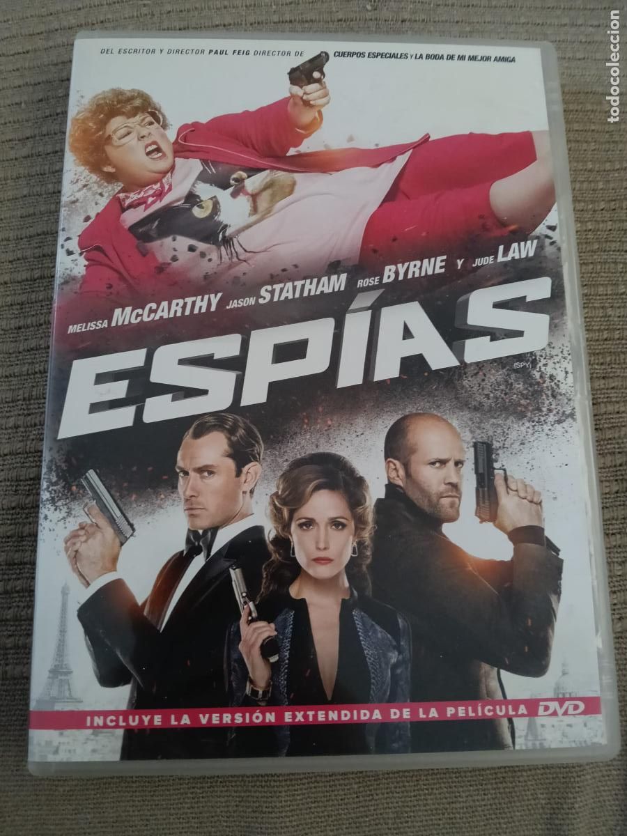 Cine: DVD ESP&Iacute;AS (2015) - ROSE BYRNE - MELISSA MCCARTHY - JUDE LAW - JASON STATHAM
