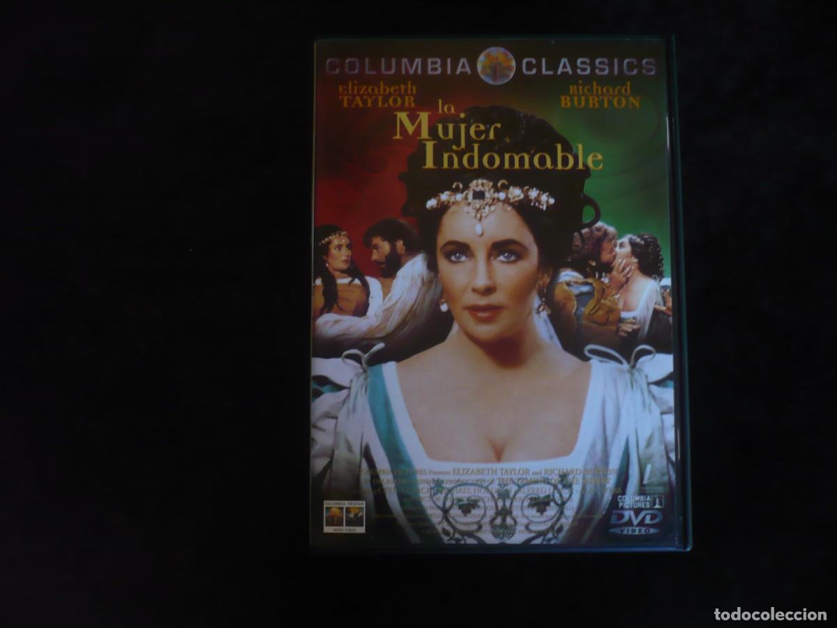 Cine: la mujer indomable - elizabeth taylor y richard burton - con librito - dvd como nuevo