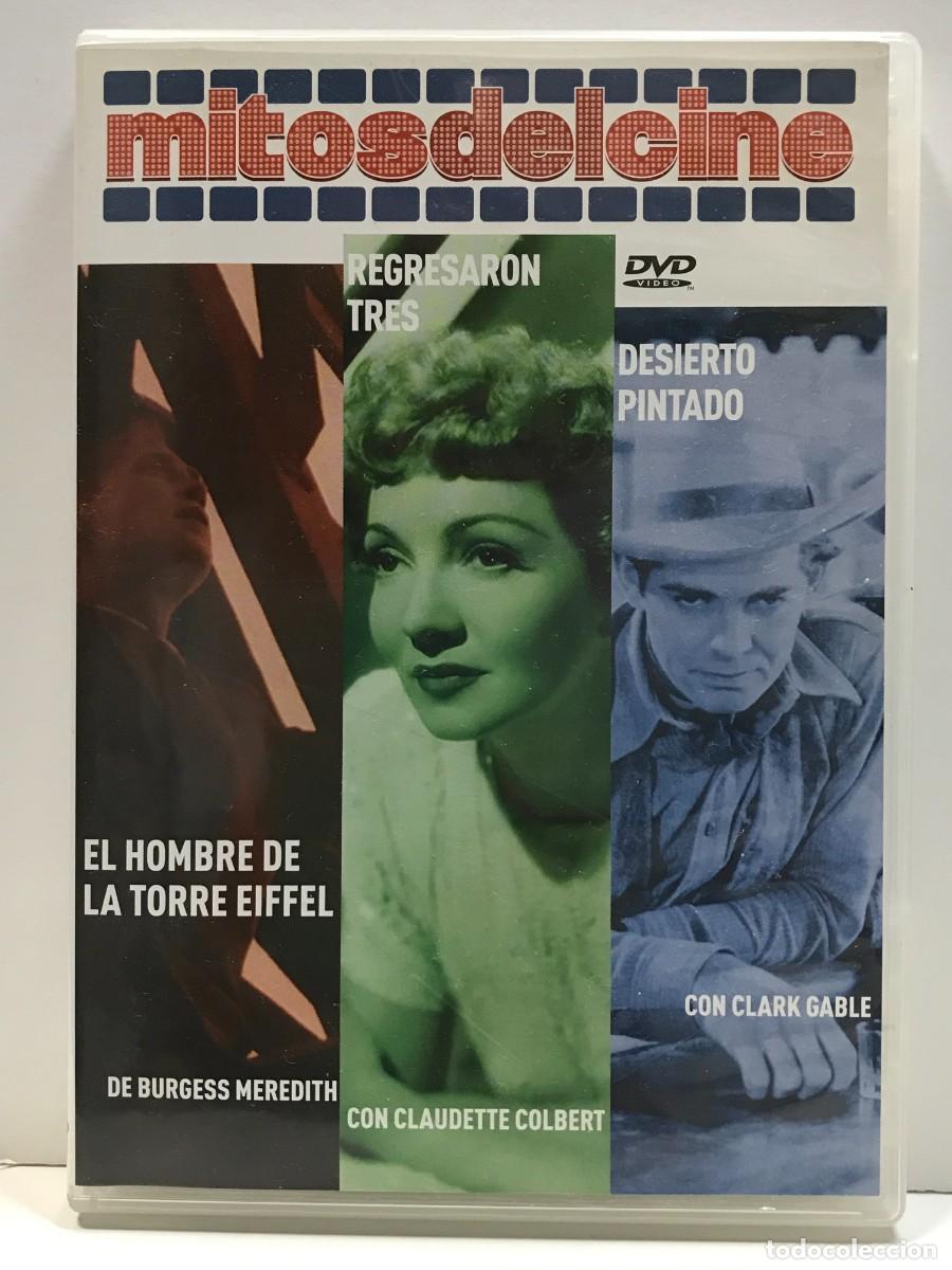 Cine: DVD MITOS DEL CINE EL HOMBRE DE LA TORRE EIFFEL - REGRESARON TRES - DESIERTO PINTADO