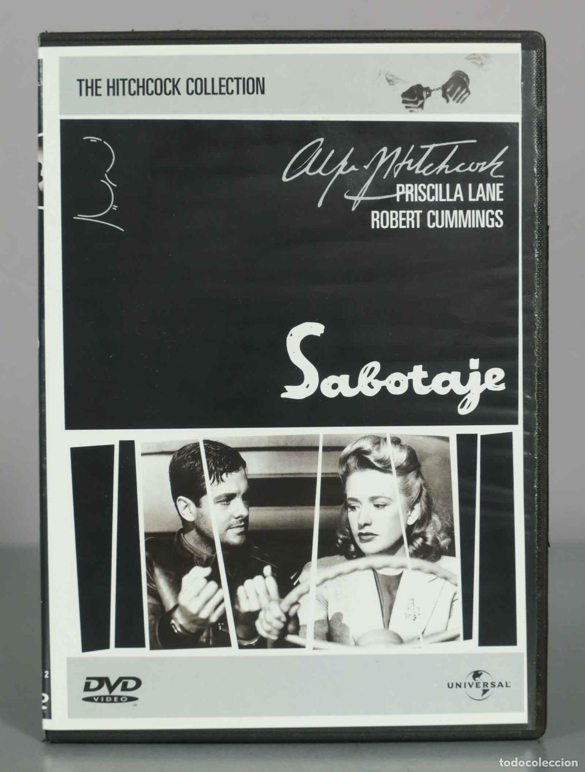 Cine: DVD. Sabotaje - Alfred Hitchcock, Priscilla Lane, Robert Cummings - Universal