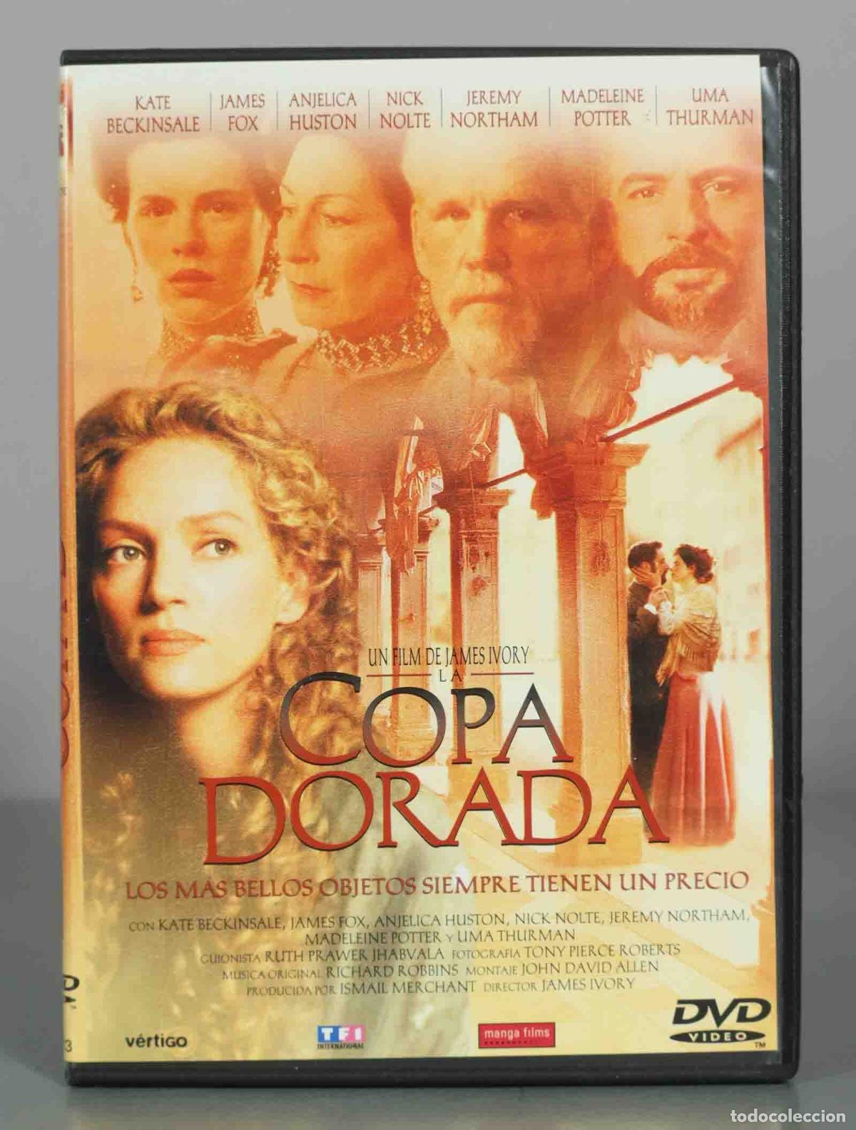 Cine: DVD. La copa dorada - James Ivory, Nick Nolte, Anjelica Huston, James Fox, Kate Beckinsale, Uma Thu