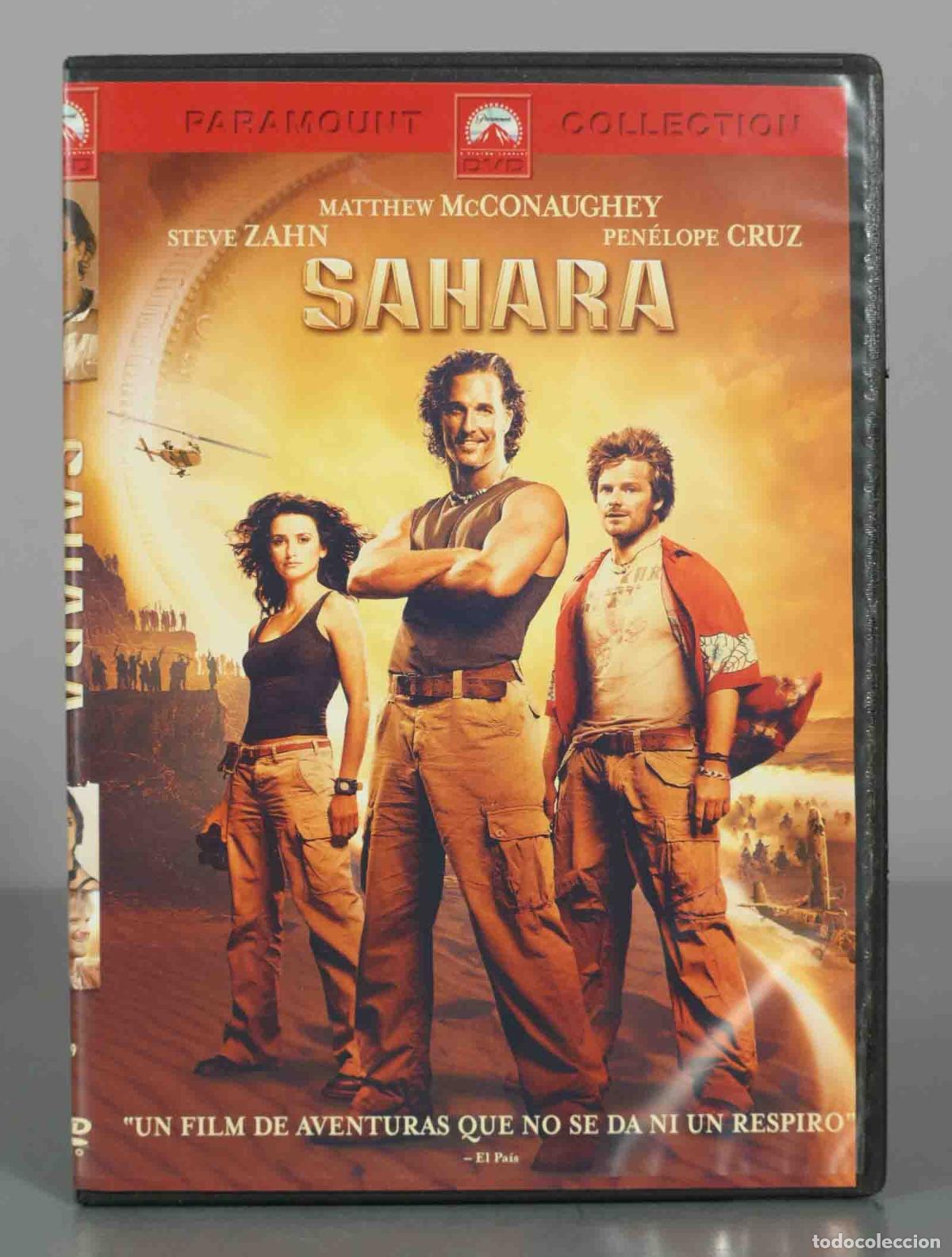 Cine: DVD. Sahara - Matthew McConaughey, Pen&eacute;lope Cruz, Steve Zahn - Paramount Collection