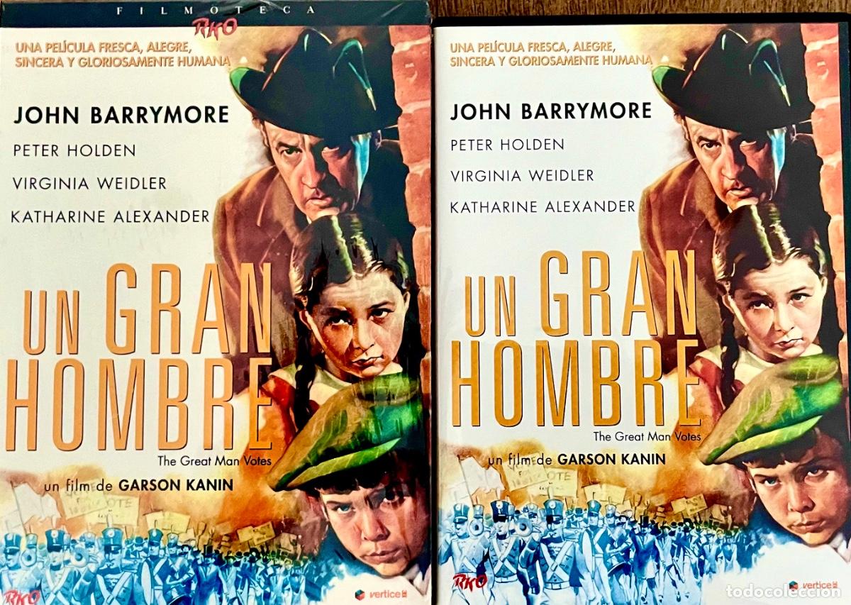 Cine: DVD. UN GRAN HOMBRE. John Barrymore. Donald MacBride. Garson Kanin. DVD+libro+estuche cart&oacute;n.
