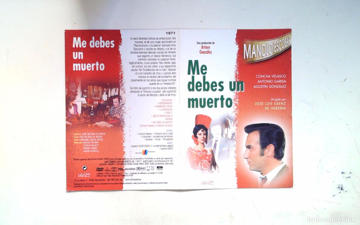 Cine: ME DEBES UN MUERTO JOSE LUIS SAENZ DE HEREDIA MANOLO ESCOBAR CONCHA VELASCO AGUSTIN GONZALEZ ANTONIO