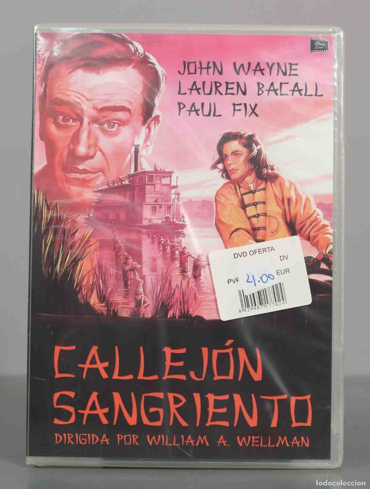 Kino: DVD. Callej&oacute;n Sangriento - William A. Wellman, John Wayne, Lauren Bacall, Paul Fix PRECINTADO