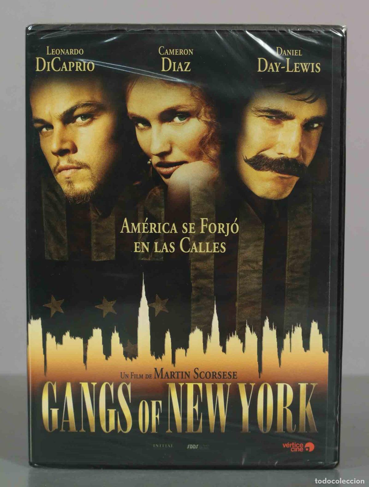 Cin&eacute;ma: DVD. Gangs of New York - Martin Scorsese, Leonardo DiCaprio, Daniel Day-Lewis, Cameron Di PRECINTADO