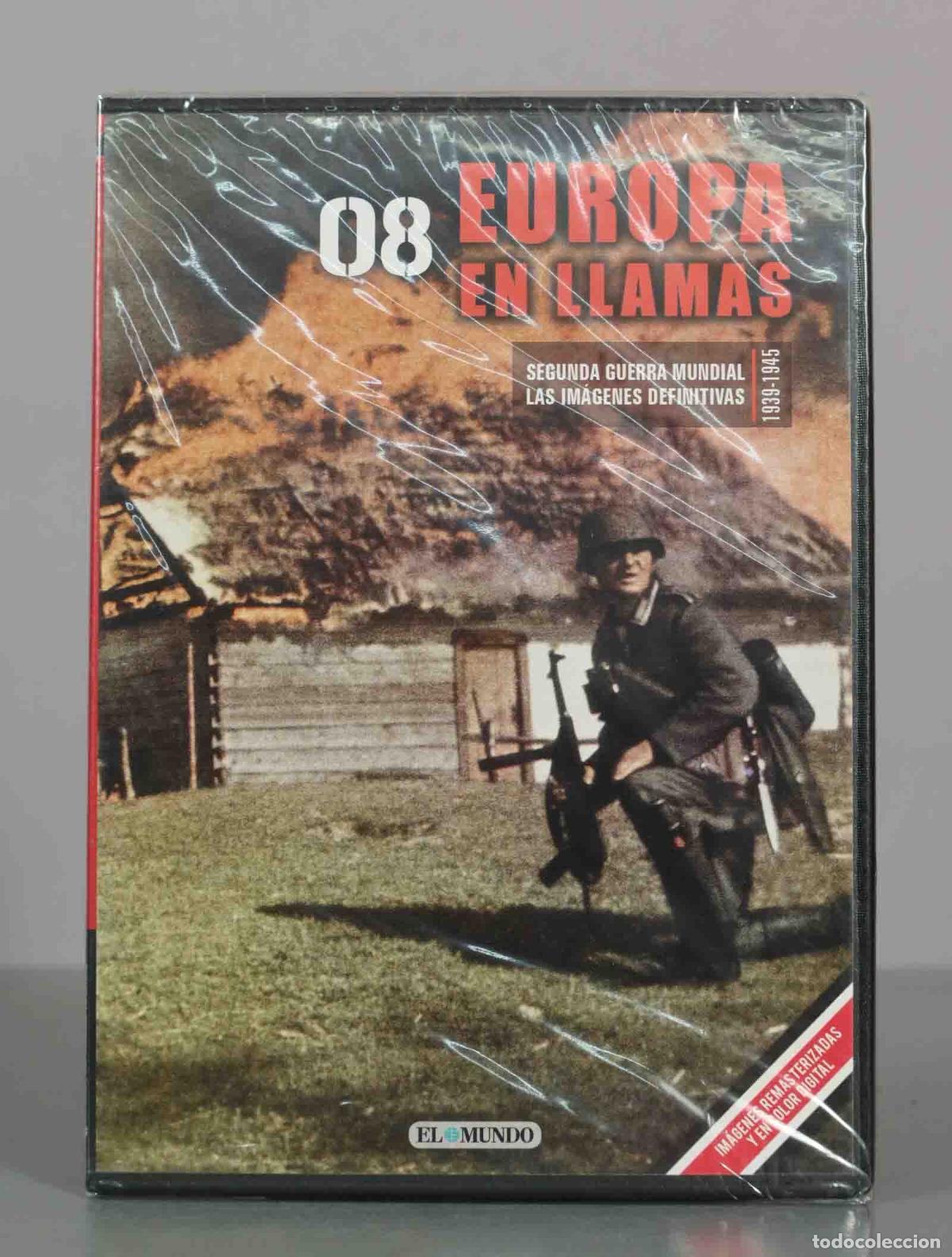 Cine: DVD. Segunda Guerra Mundial: Las im&aacute;genes definitivas - 08 Europa en llamas - El Mundo PRECINTADO