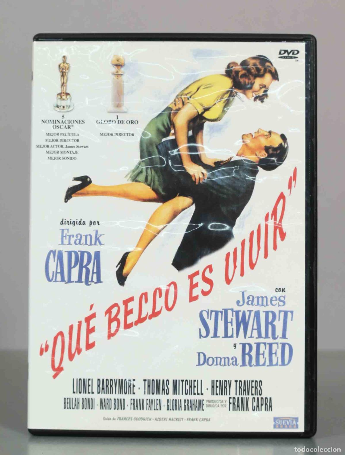 Cine: DVD. Qu&eacute; bello es vivir - Frank Capra, James Stewart, Donna Reed