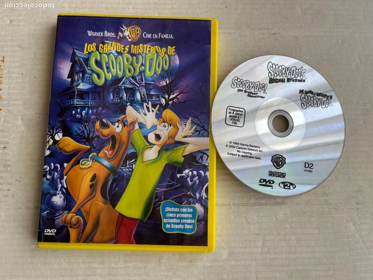 Cine: SCOOBY DOO LOS GRANDES MISTERIOS DE SCOOBYDOO CAJA COLOR AMARILLO - PELICULA DVD KREATEN