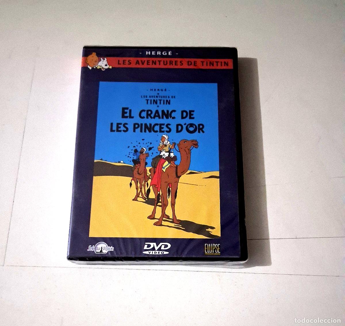 Cine: DVD &rdquo;TINTIN EL CRANC DE LES PINCES D'OR&rdquo; PRECINTADO SEALED EL CANGREJO DE LAS PI