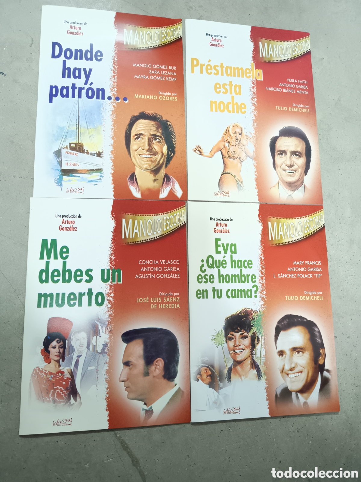 Cine: COLECCI&Oacute;N MANOLO ESCOBAR - 4 DVD EN CART&Oacute;N