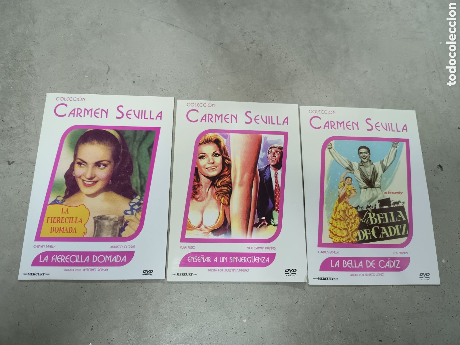 Cine: CARMEN SEVILLA - 3 DVD - LA BELLA DE C&Aacute;DIZ, LA FIERECILLA DOMADA, ENSE&Ntilde;AR A UN SINVERG&Uuml;ENZA