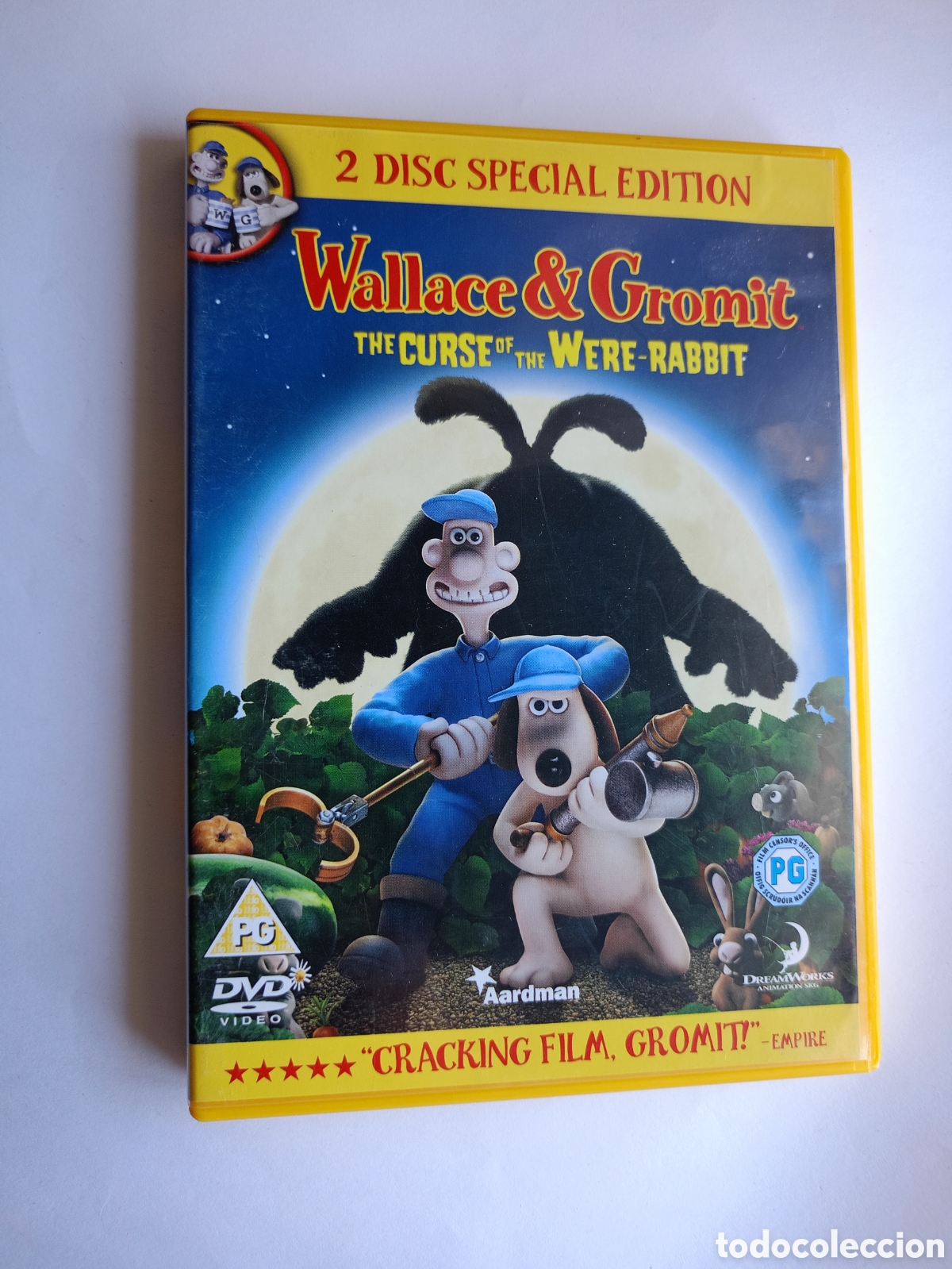 Cinema: DVD Wallace & Gromit LA MALDICION DE LAS VERDURAS / CURSE OF THE WERE-RABBIT en ingl&eacute;s dvd