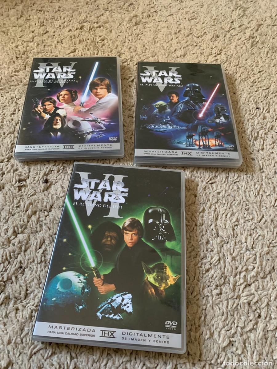 Cine: 3 DVD. STAR WARS. IV-V-VI. BUENA CONSERVACION