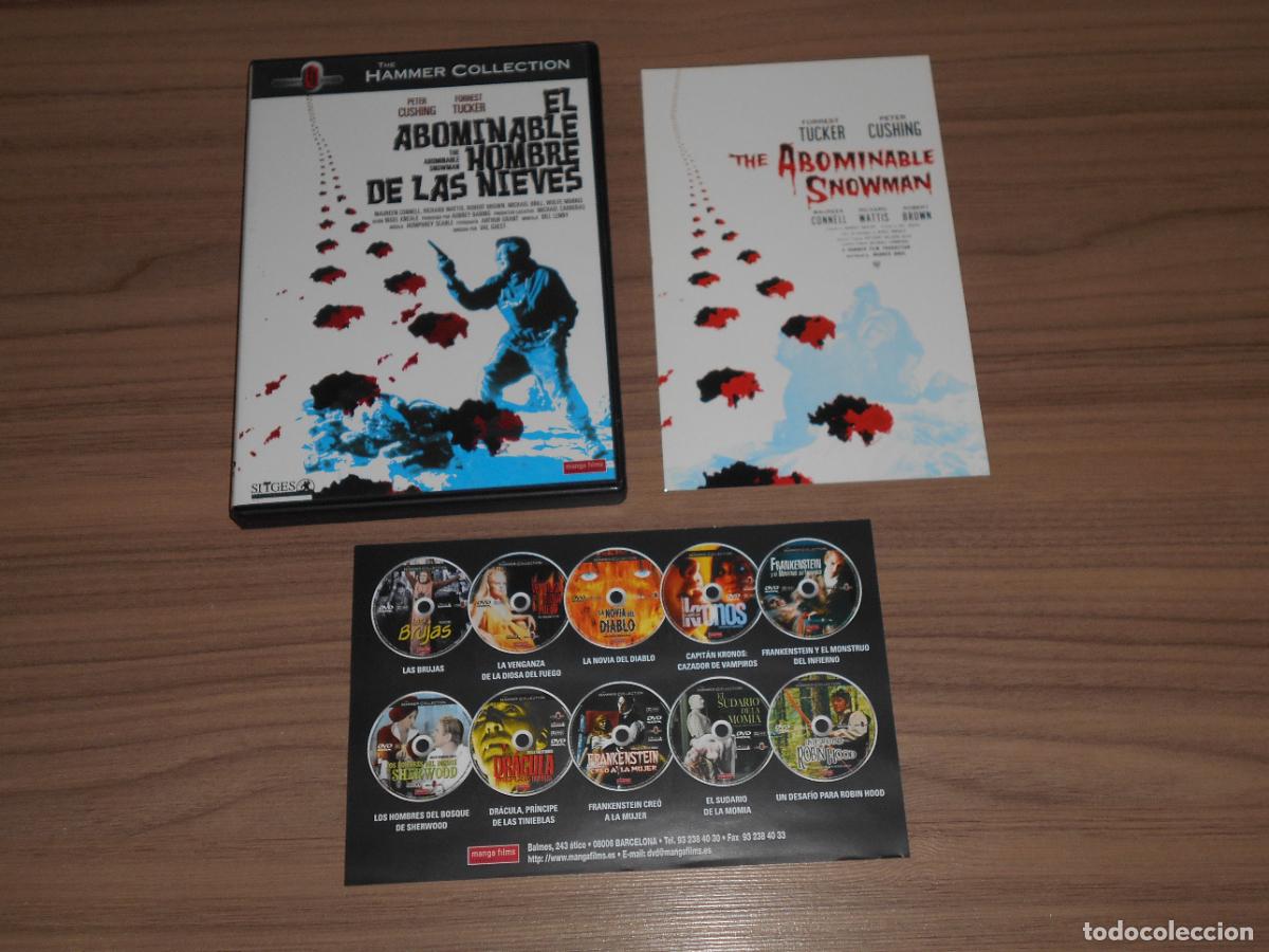 Cine: EL ABOBINABLE HOMBRE DE LAS NIEVES Edicion Especial DVD + POSTAL Hammer COMO NUEVA