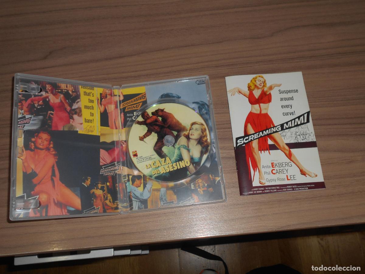 Cine: LA CAZA DEL ASESINO Edicion Especial DVD + LIBRETO Anita Ekberg PHIL CAREY Como NUEVA