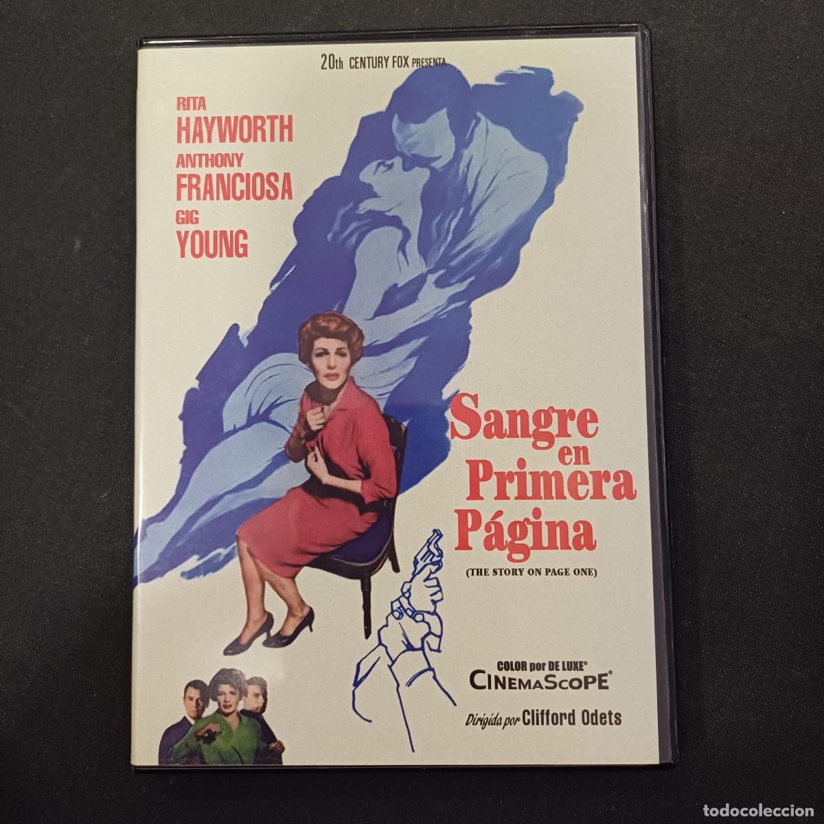 Cine: SANGRE EN LA PRIMERA PAGINA/DVD.