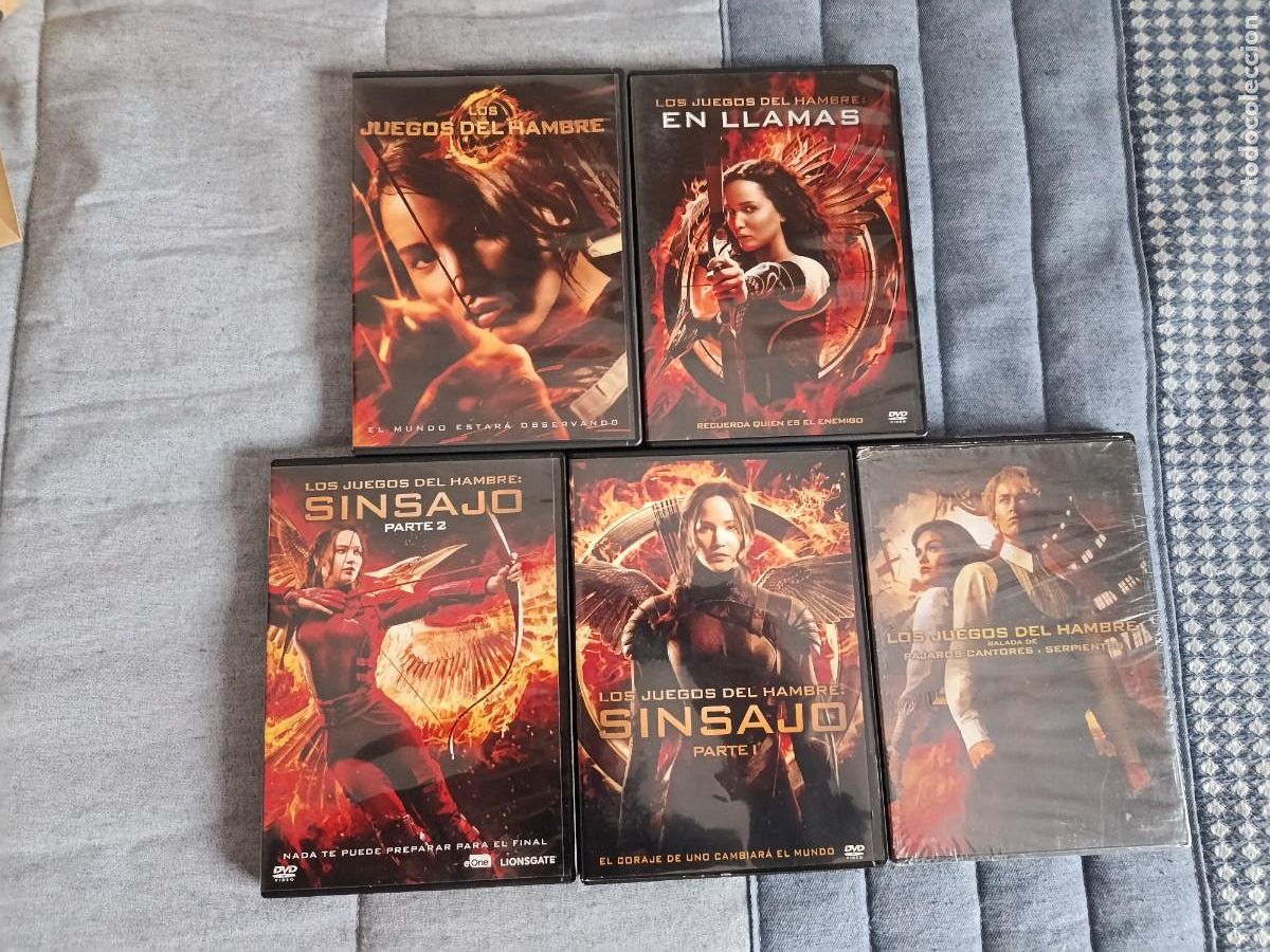 Cine: LOS JUEGOS DEL HAMBRE ** SAGA 5 DVD *** COMPLETA DEL TODO ****