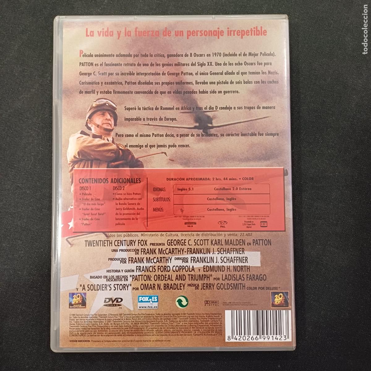 Cine: PATTON/DVD 2 DISCOS. - Foto 3