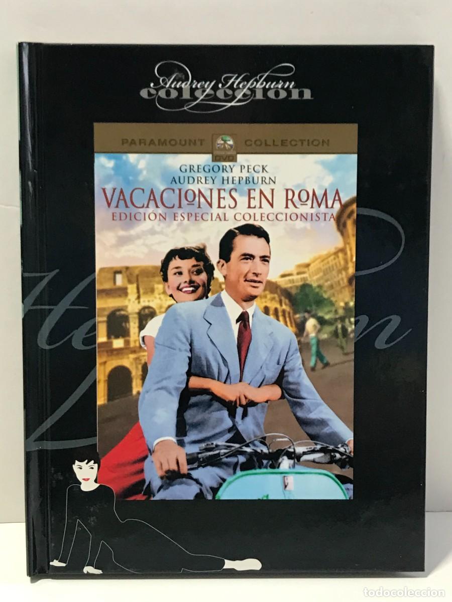 Cine: DVD + LIBRO COLECCION AUDREY HEPBURN - 1 VACACIONES EN ROMA