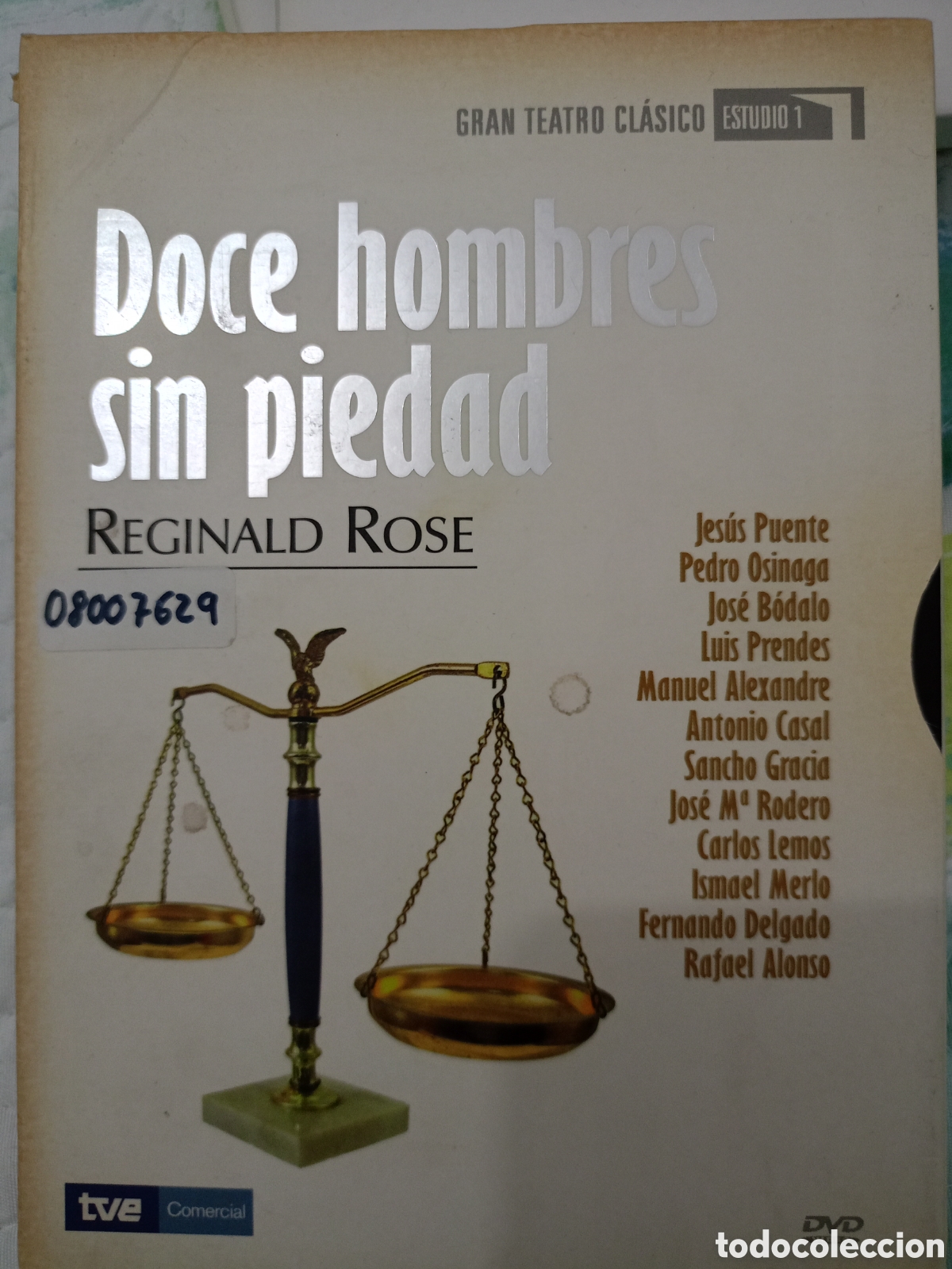 Cine: DVD Gran teatro cl&aacute;sico estudio 1 dice hombres sin piedad