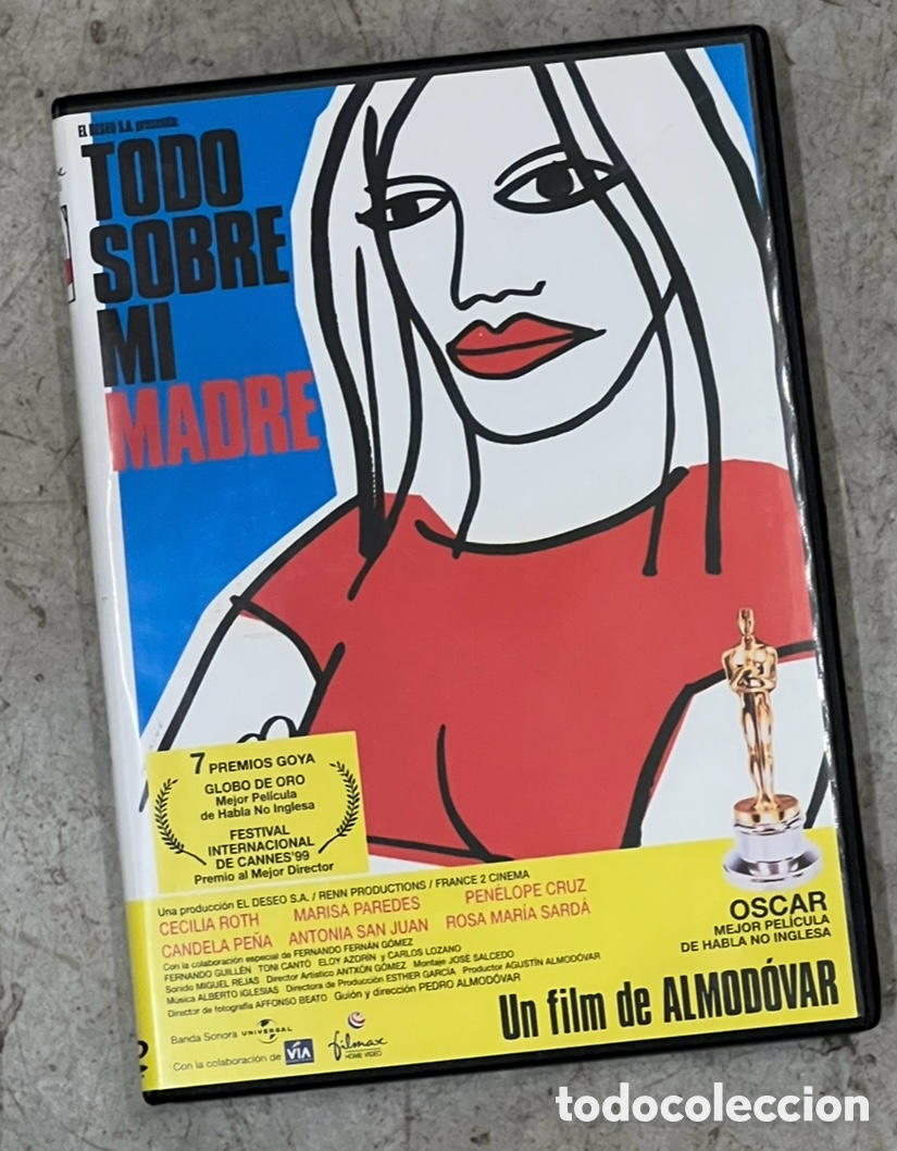 Cine: Pelicula. &ldquo;Todo sobre mi madre&rdquo;. Pedro Almod&oacute;var. 1999. Filmax.