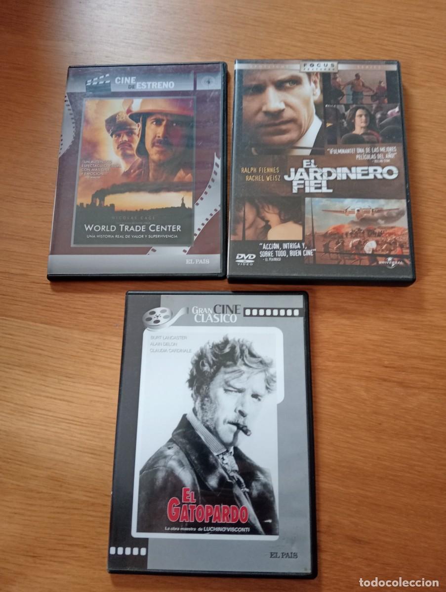 Cine: LOTE CON TRES PEL&Iacute;CULAS EN DVD: EL GATOPARDO, WORLD TRADE CENTER Y EL JARDINERO FIEL.