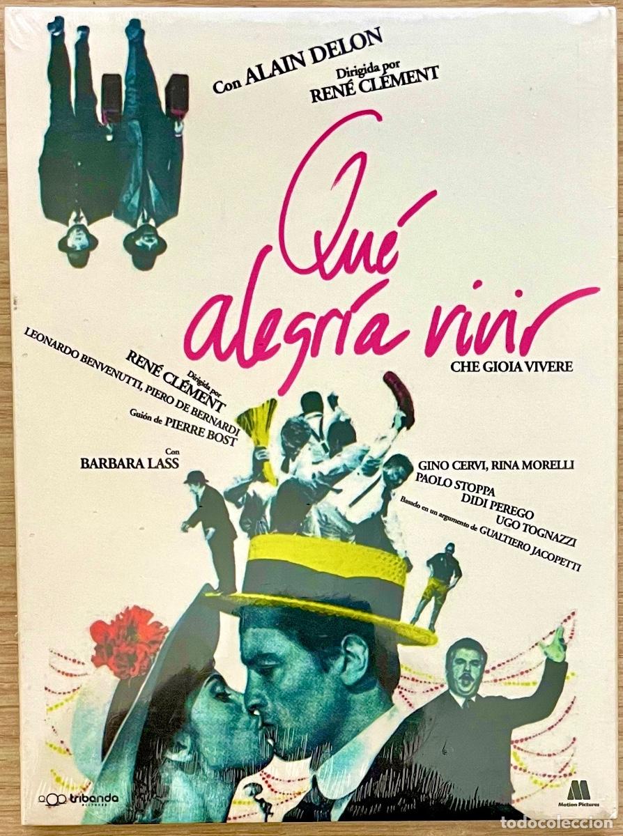 Cine: DVD. QU&Eacute; ALEGRIA VIVIR. Alain Delon. Gino Cervi. Paolo Stoppa. Ren&eacute; Clement. NUEVO Y PRECINTADO.