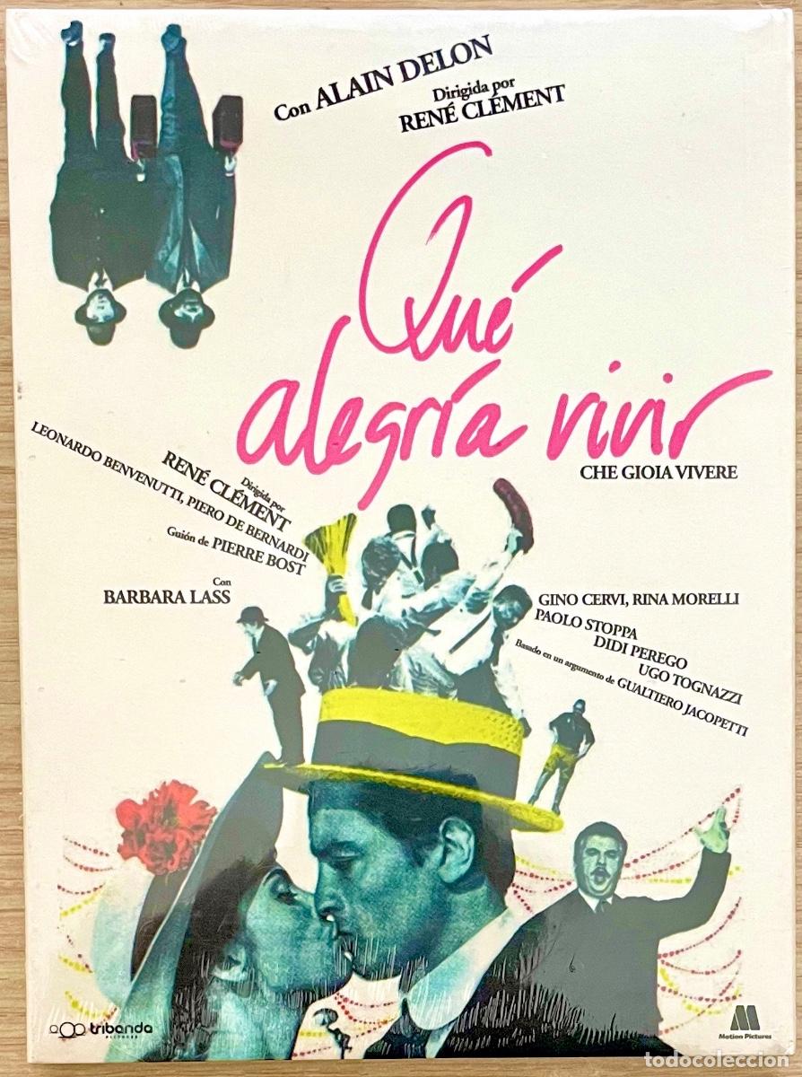 Cine: DVD. QU&Eacute; ALEGRIA VIVIR. Alain Delon. Gino Cervi. Paolo Stoppa. Ren&eacute; Clement. NUEVO Y PRECINTADO.