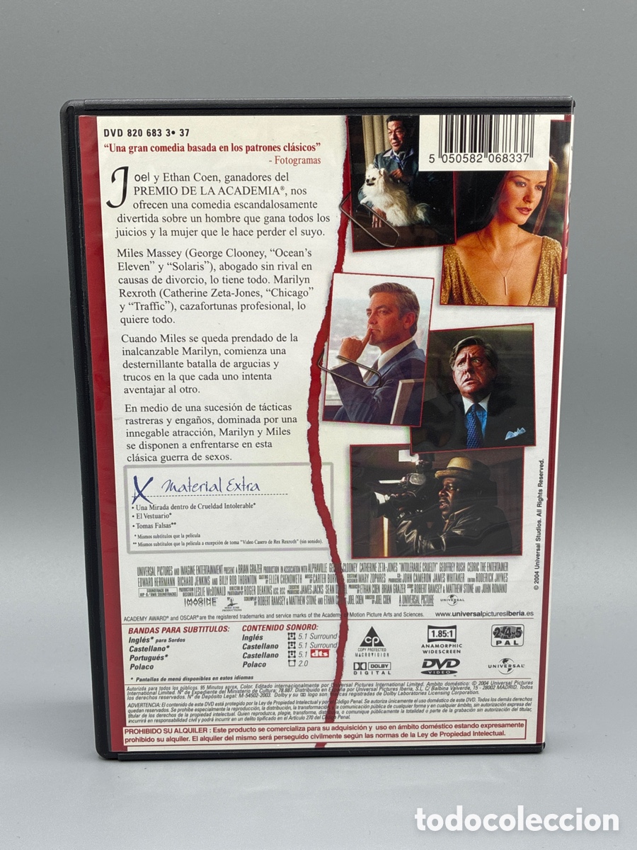 Cine: Crueldad intolerable DVD - Foto 2