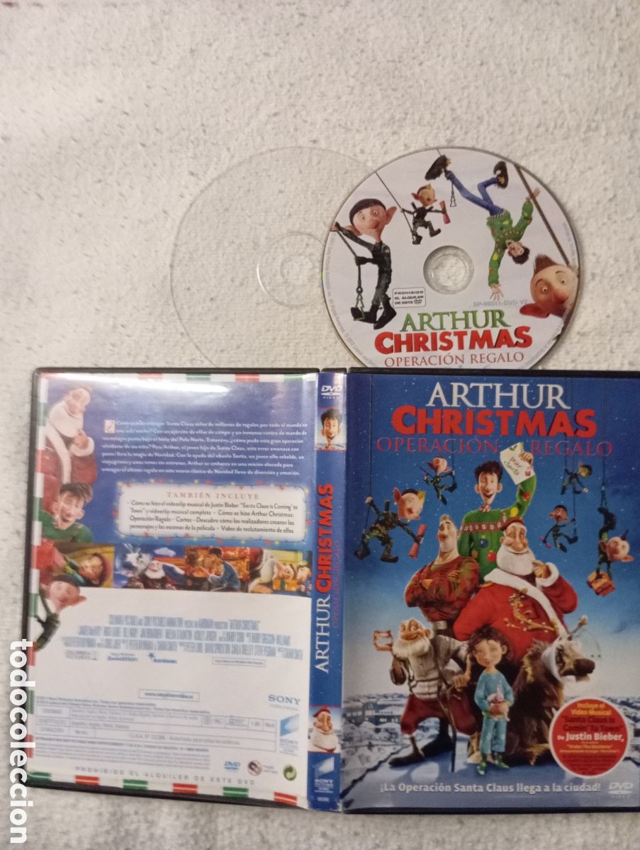 Cine: DVD Arthur Christmas: Operaci&oacute;n Regalo &ndash; Pel&iacute;cula Animaci&oacute;n Navide&ntilde;a | Edici&oacute;n Espa&ntilde;ol | Cine Famili