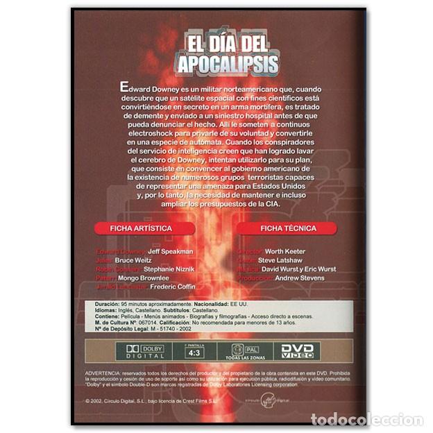 Cine: EL D&Iacute;A DEL APOCALIPSIS DVD (Acci&oacute;n, Terrorismo)