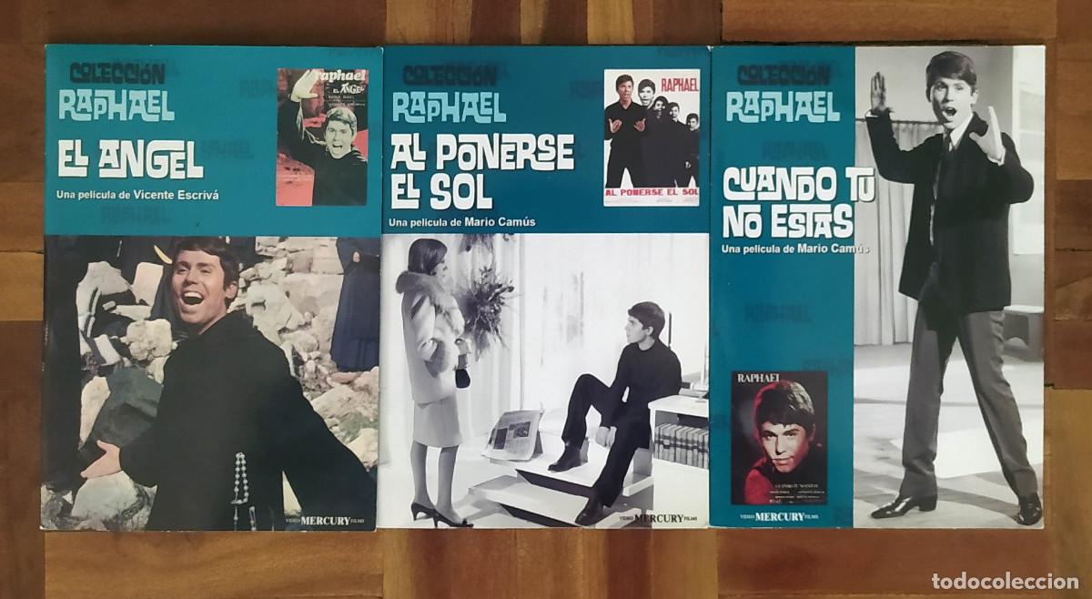 Cine: 3 DVD Raphael , El Angel, Al ponerse el Sol, Cuando tu no est&aacute;s