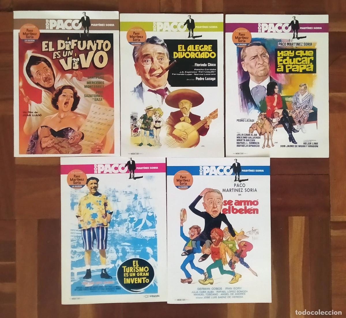 Cinema: 5 DVD Paco Martinez Soria. El difunto es un vivo, Se arm&oacute; el Bel&eacute;n, El alegre divorciado, etc.