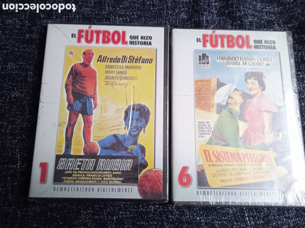 Cine: DVD, EL FUTBOL QUE HIZO HISTORIA - ALFREDO DI STEFANO - EL SISTEMA PELEGRIN ( 2 DVD )