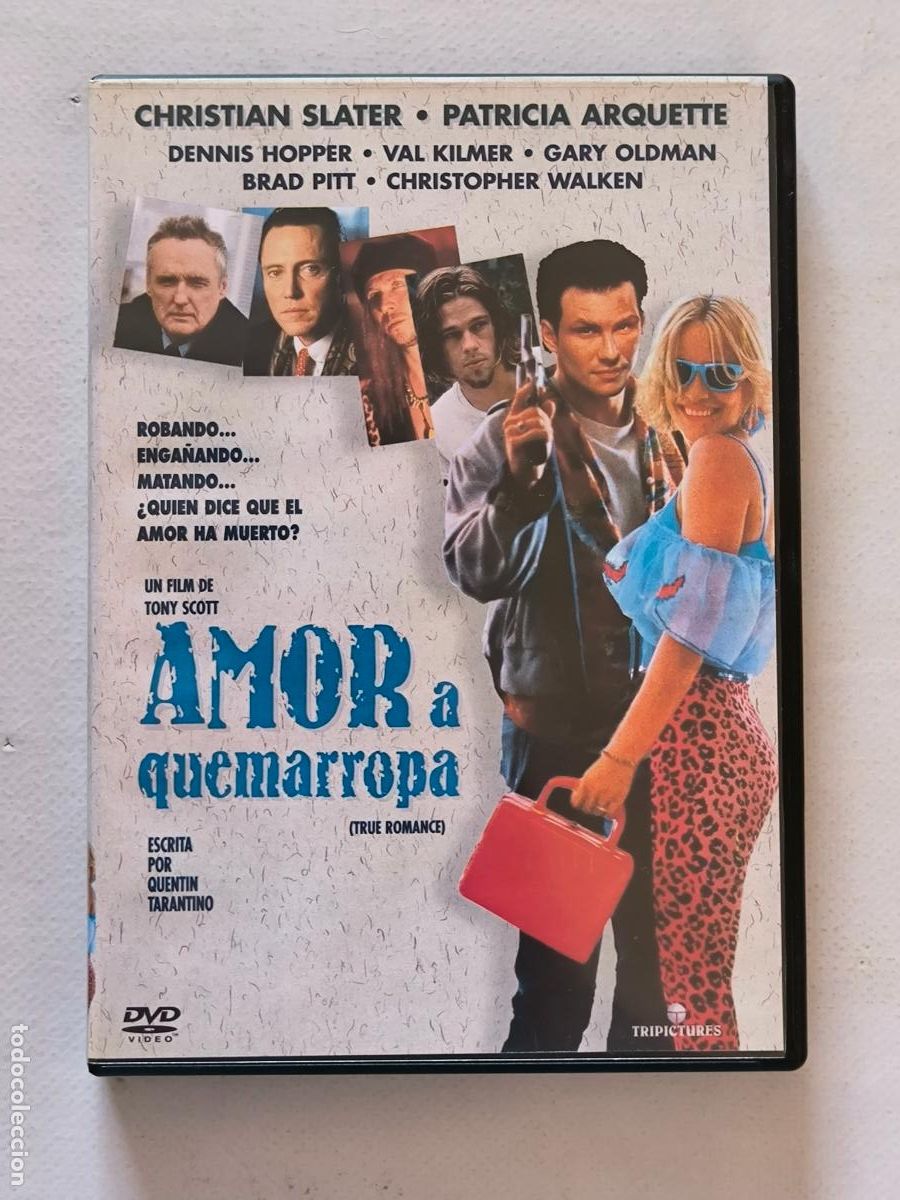 Cine: DVD AMOR A QUEMARROPA (TRUE ROMANCE) - CHRISTIAN SLATER, PATRICIA ARQUETTE (4P)