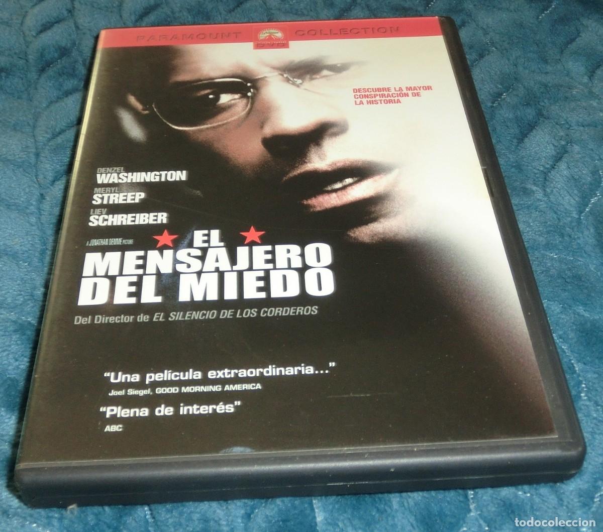 Cine: DVD EL MENSAJERO DEL MIEDO - DENZEL WASHINGTON (DE COLECCIONISTA- PERFECTO ESTADO-UN S&Oacute;LO USO)