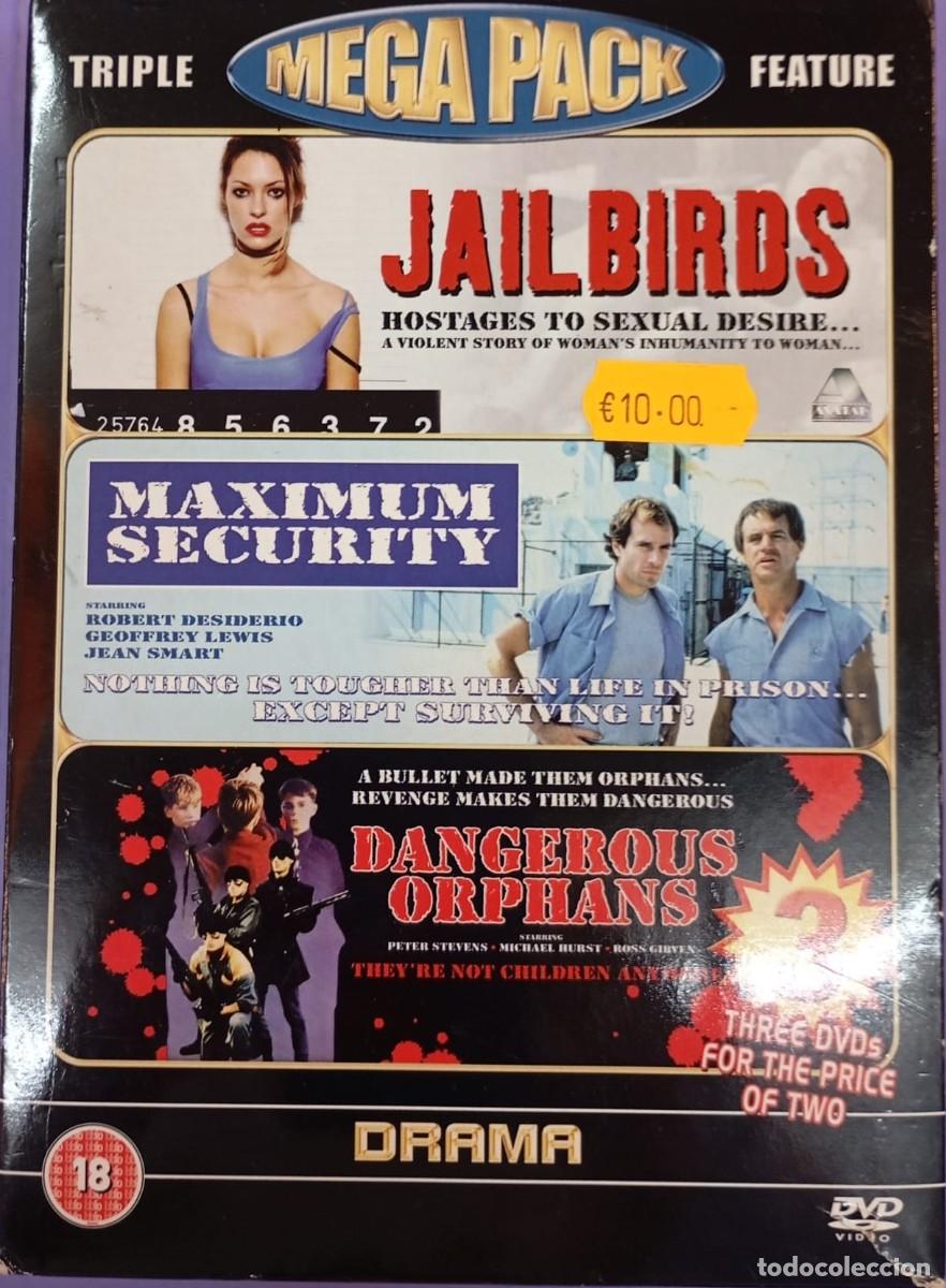 Cine: Triple Mega Pack: Jailbirds; Maximun security; Dangerous orphans. 3DVD