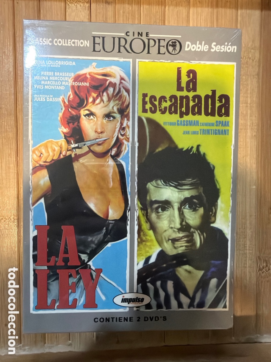 Cine: Pack Cine Europeo ( La ley + La Escapada ) DVD - precintado -