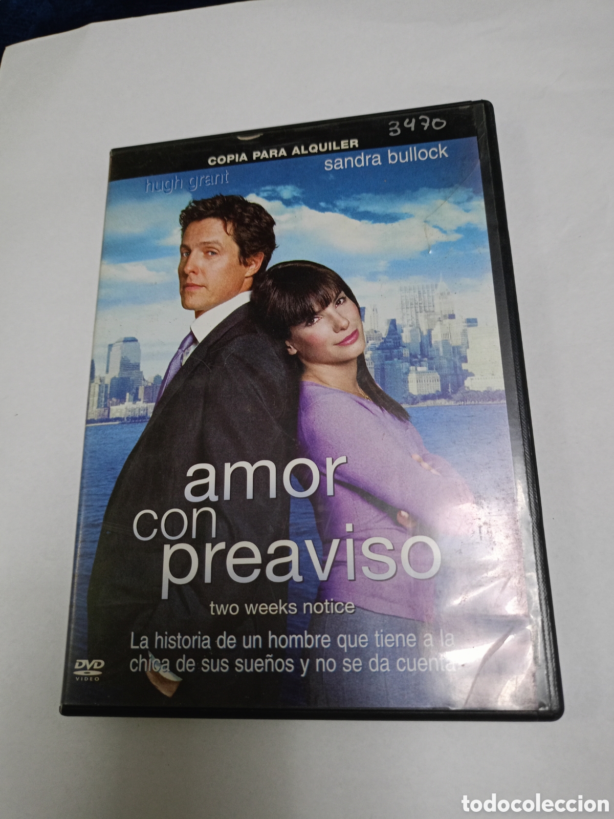 Cine: Pel&iacute;cula DVD. AMOR CON PREAVISO