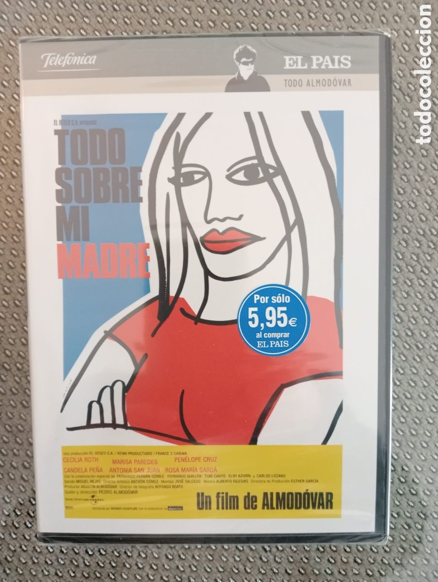Cine: Todo sobre mi madre. Pedro Almod&oacute;var. DVD. Nuevo. Precintado