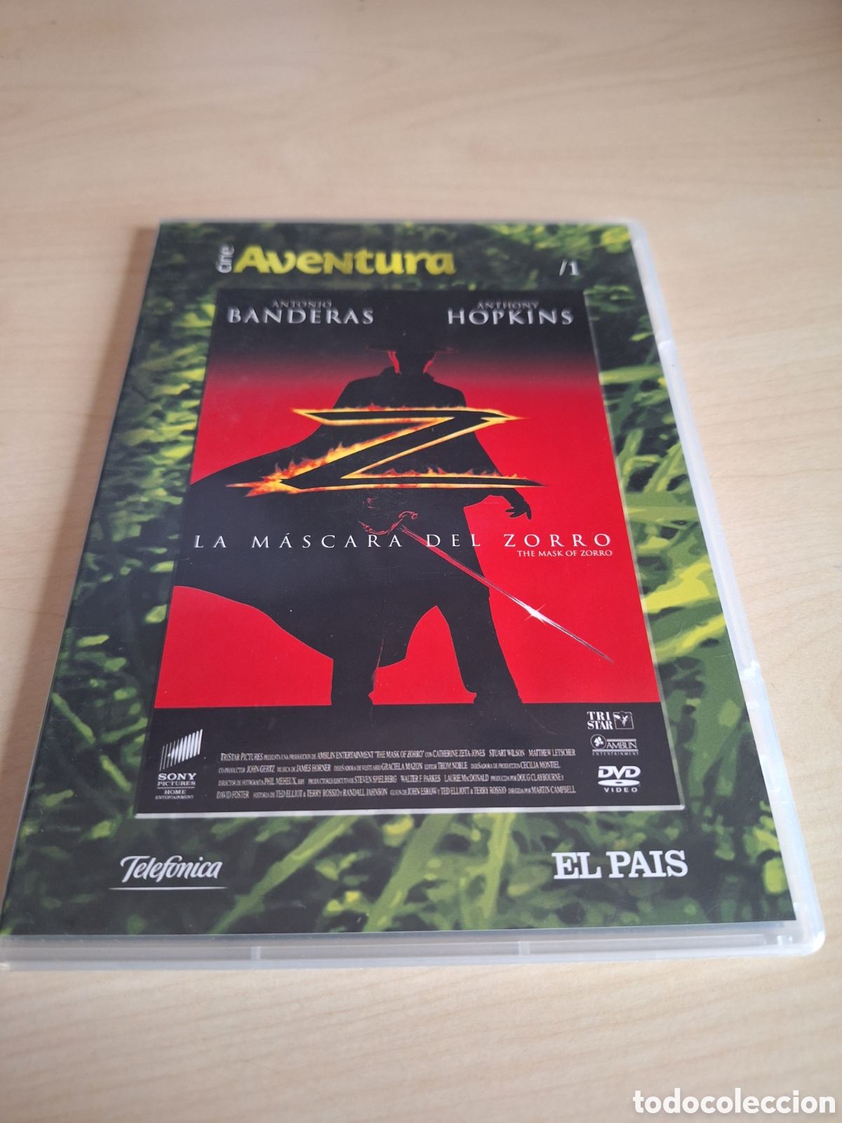 Cine: DVS58 la mascara del zorro DVD TAPA FINA