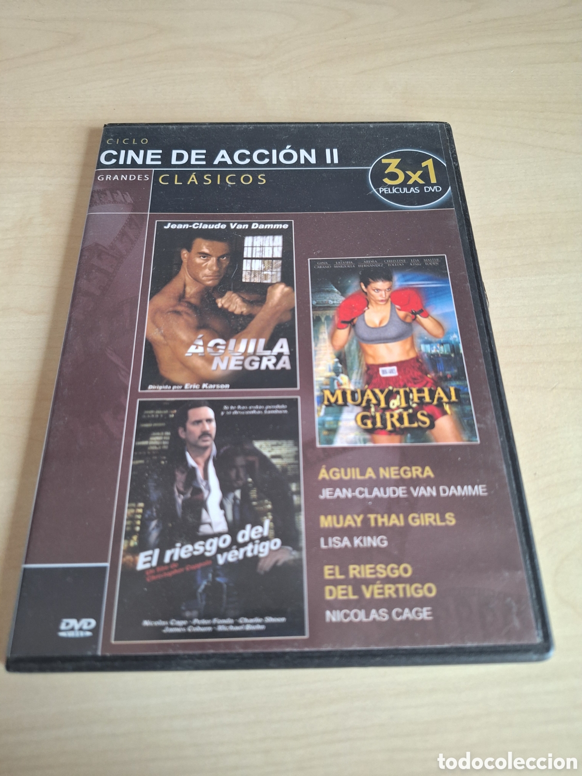 Cine: DVS58 cine de acci&oacute;n II DVD TAPA FINA