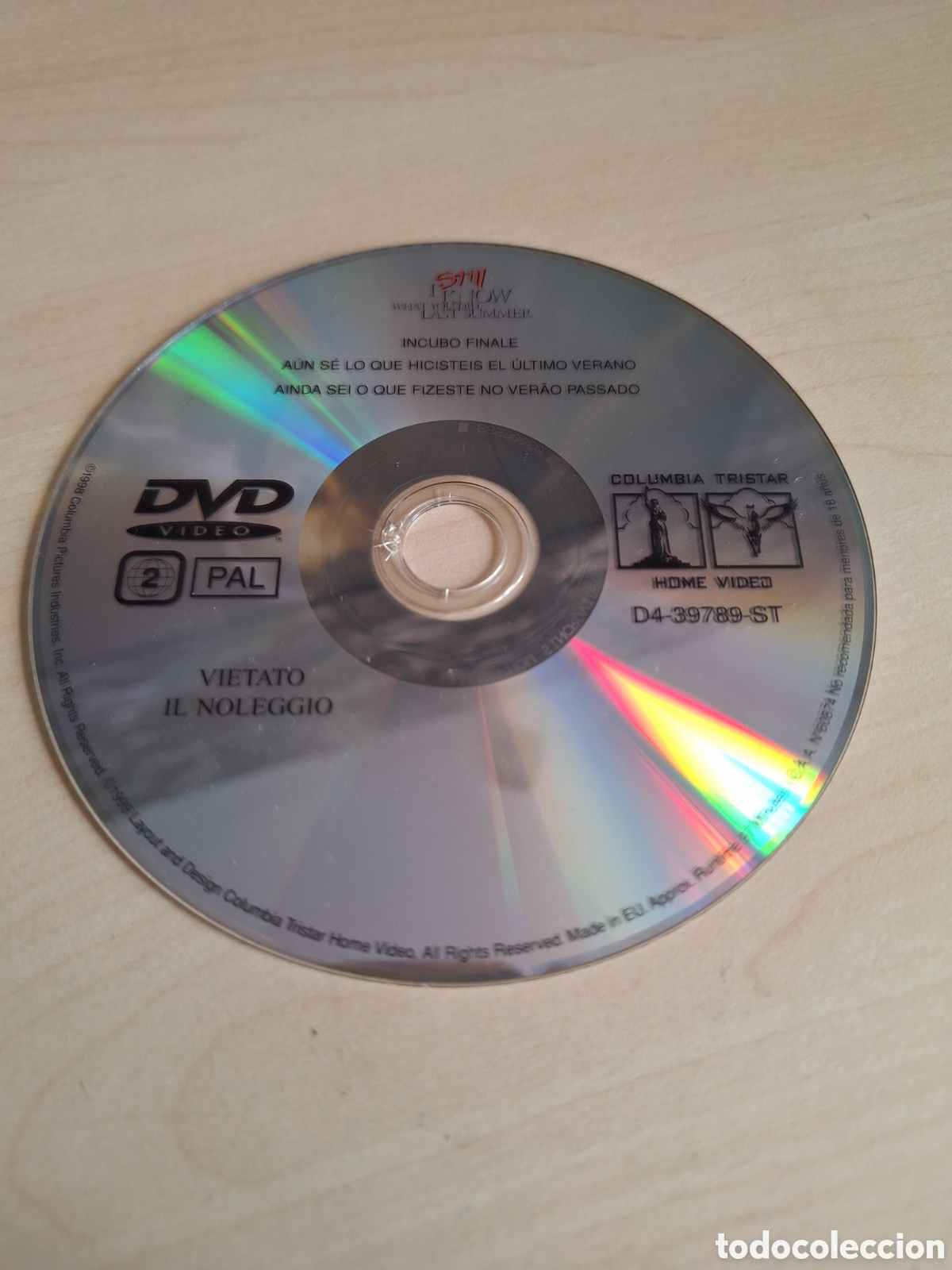 Cine: SD1065 aun se lo que hicisteis el ultimo verano SOLO DISCO DVD