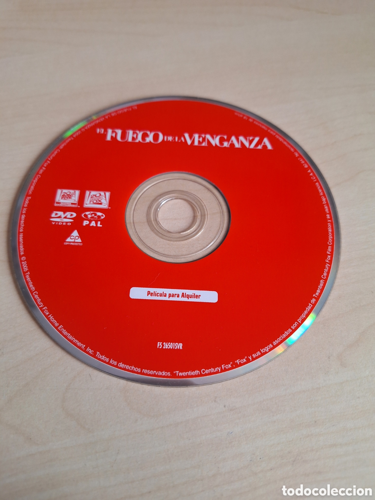 Cine: SD1074 el fuego de la venganza SOLO DISCO DVD