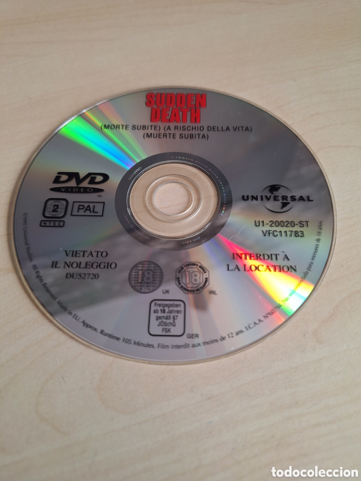 Cine: SD1131 muerte s&uacute;bita SOLO DISCO DVD